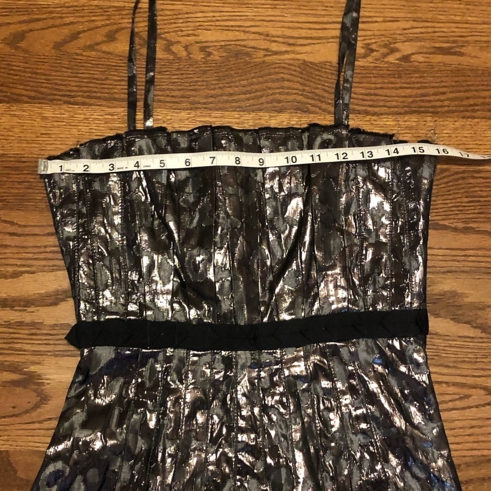 Tory Burch “Rennie”Gunmetal & Black Animal Print Dress - 4 - Picture 7 of 14